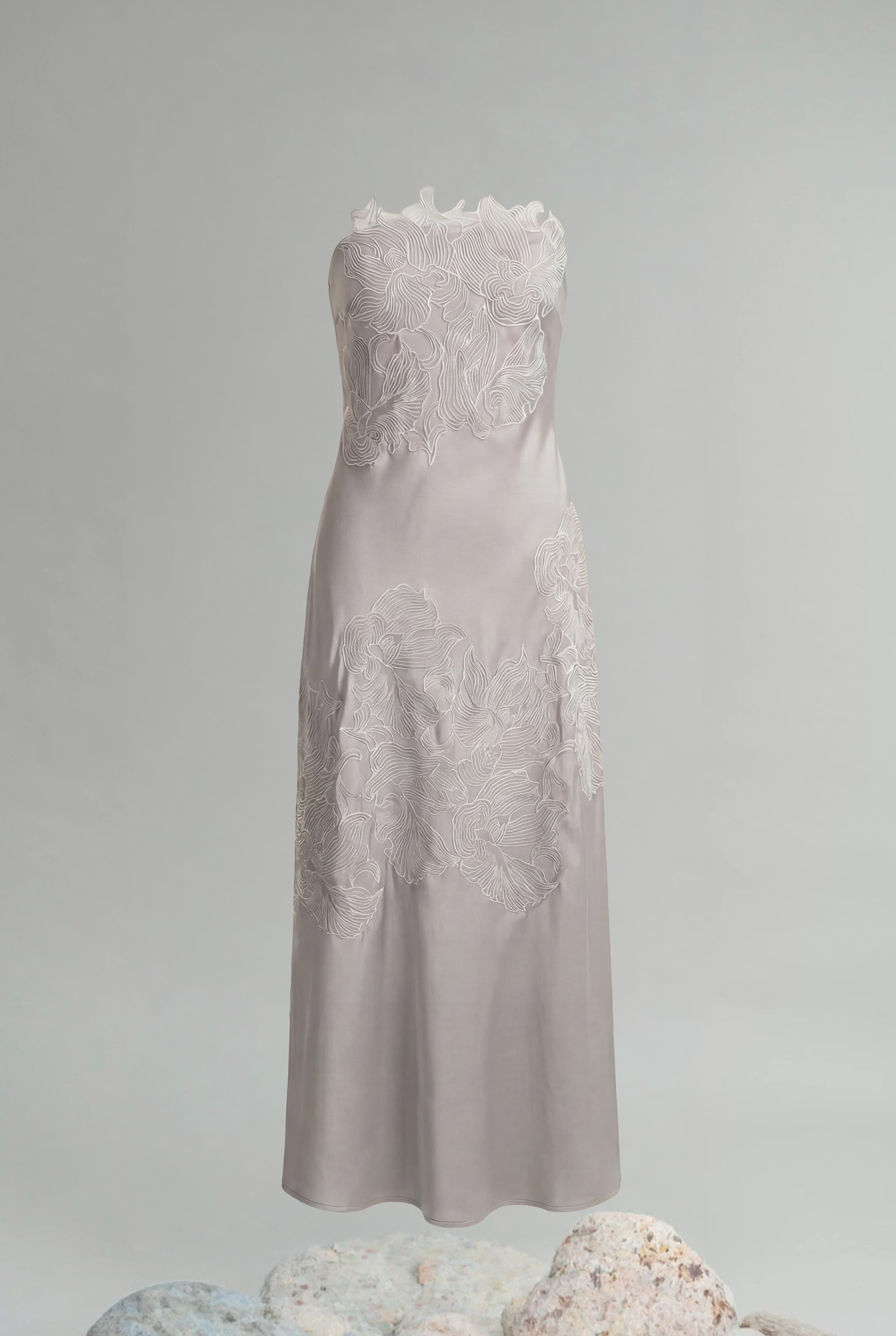 Fragment Satin Dress