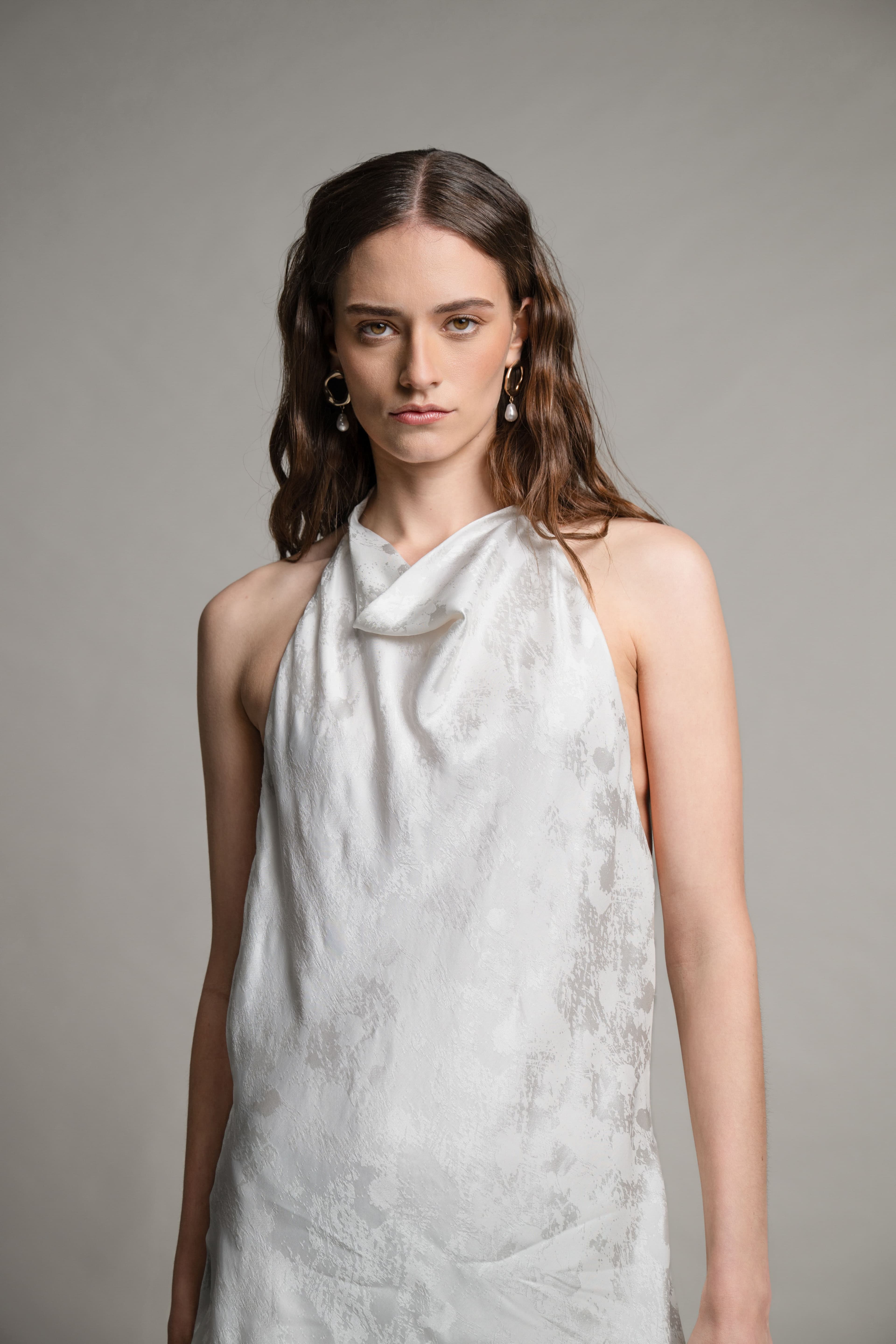 Pearl Satin Dress - Image 5
