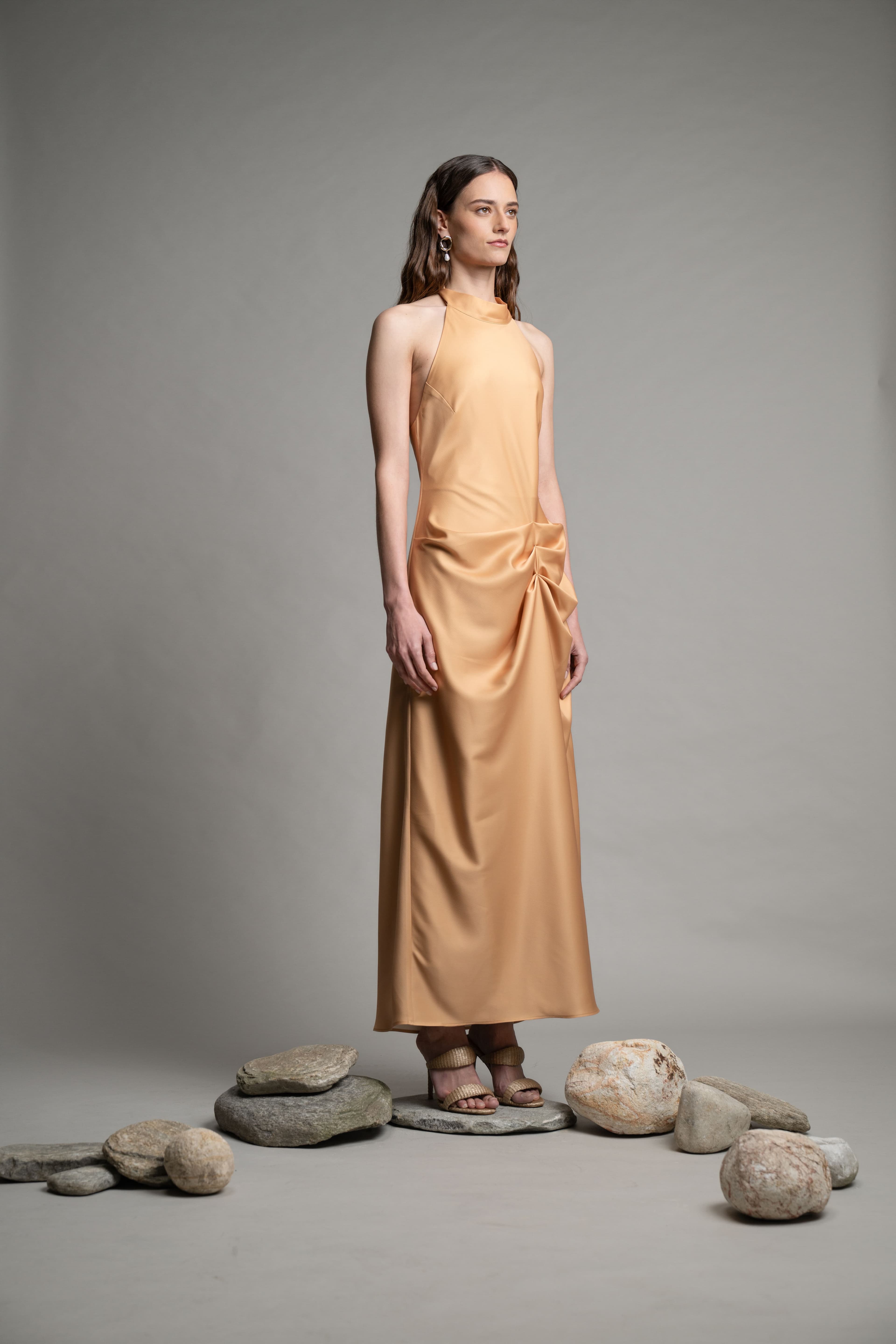 Glace Satin Dress - Image 3