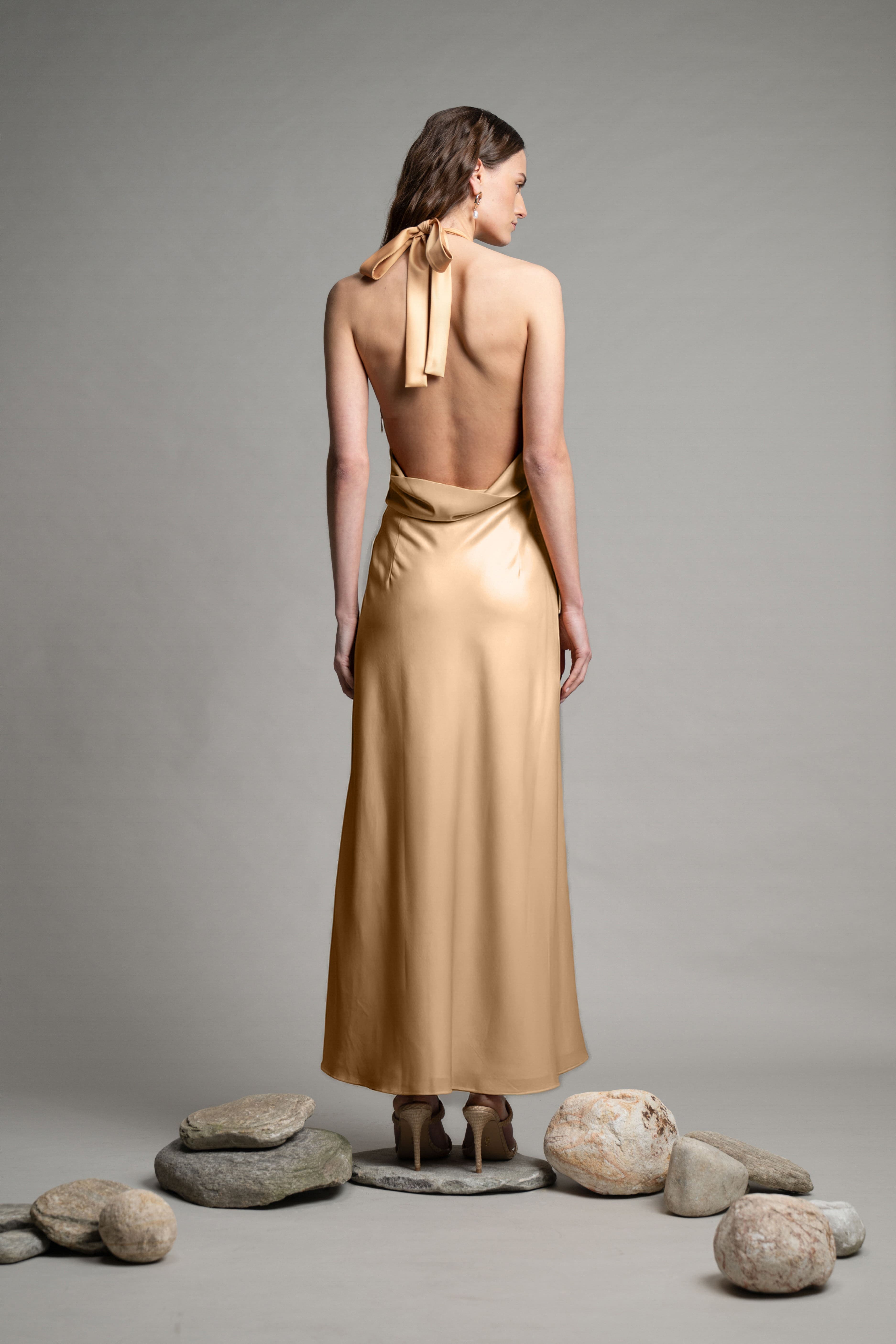Glace Satin Dress - Image 5
